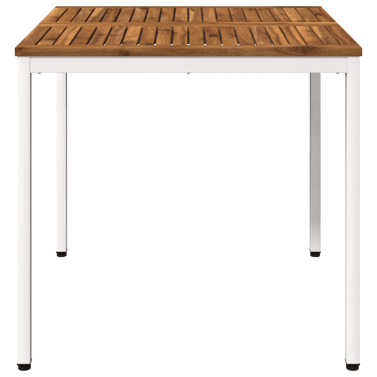 Sodo vakarienės stalas Natūrali ir Balta 80 x 80,5 x 75 cm