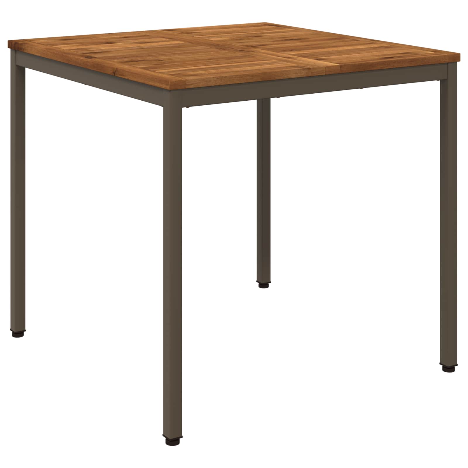 Sodo vakarienės stalas Natūralus ir kava 80 x 80,5 x 75 cm