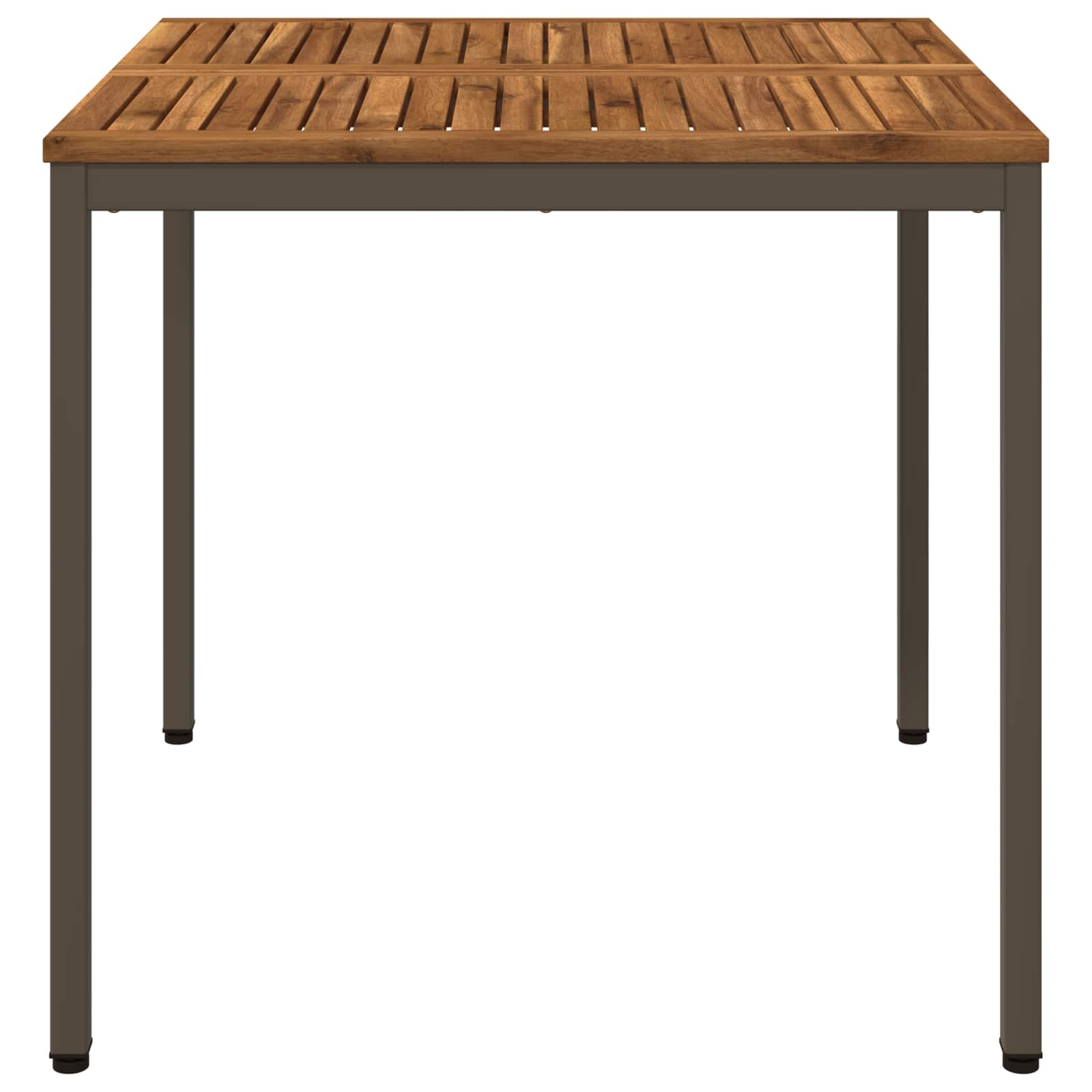 Sodo vakarienės stalas Natūralus ir kava 80 x 80,5 x 75 cm