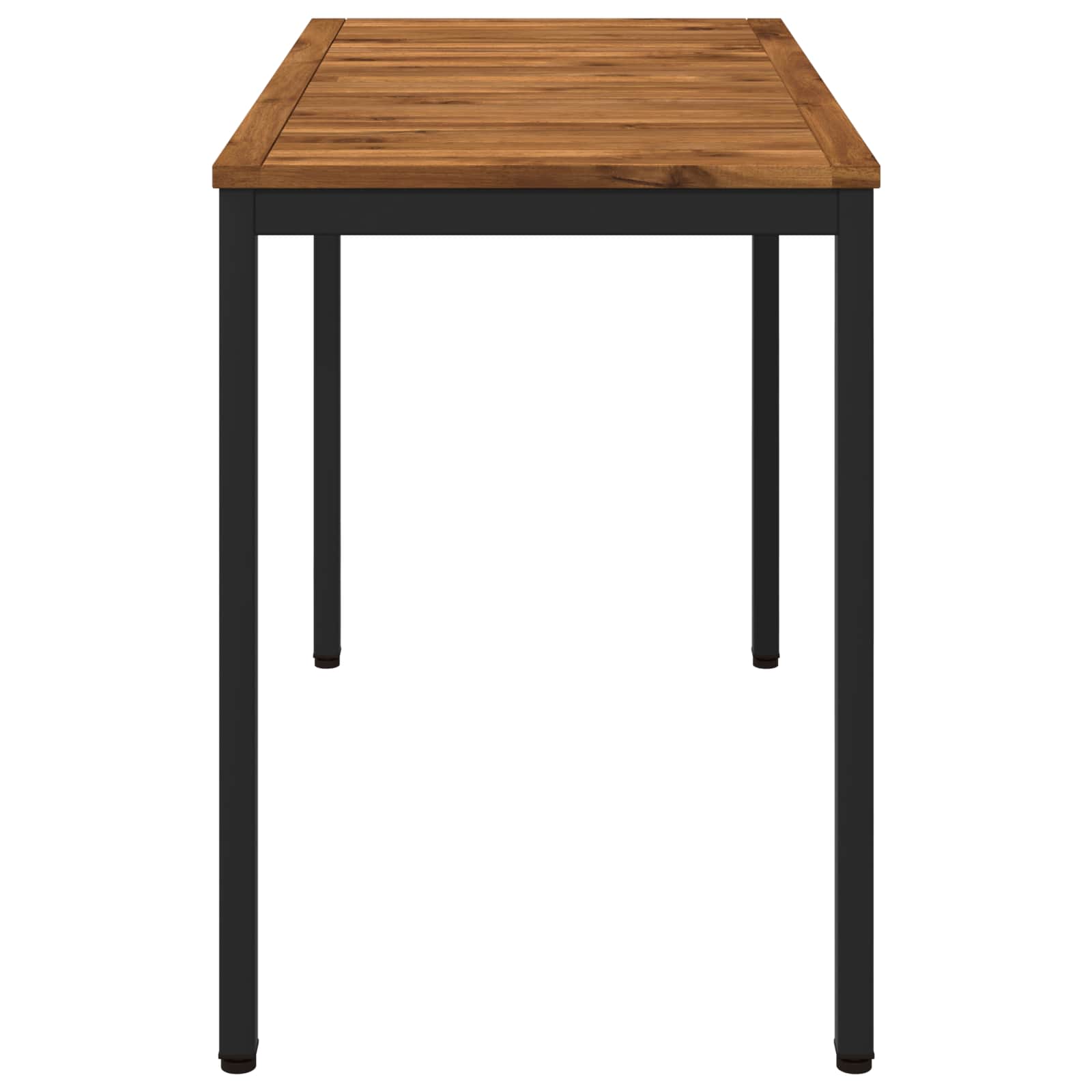 Sodo vakarienės stalas Natūrali ir juoda 108,5 x 55 x 75 cm