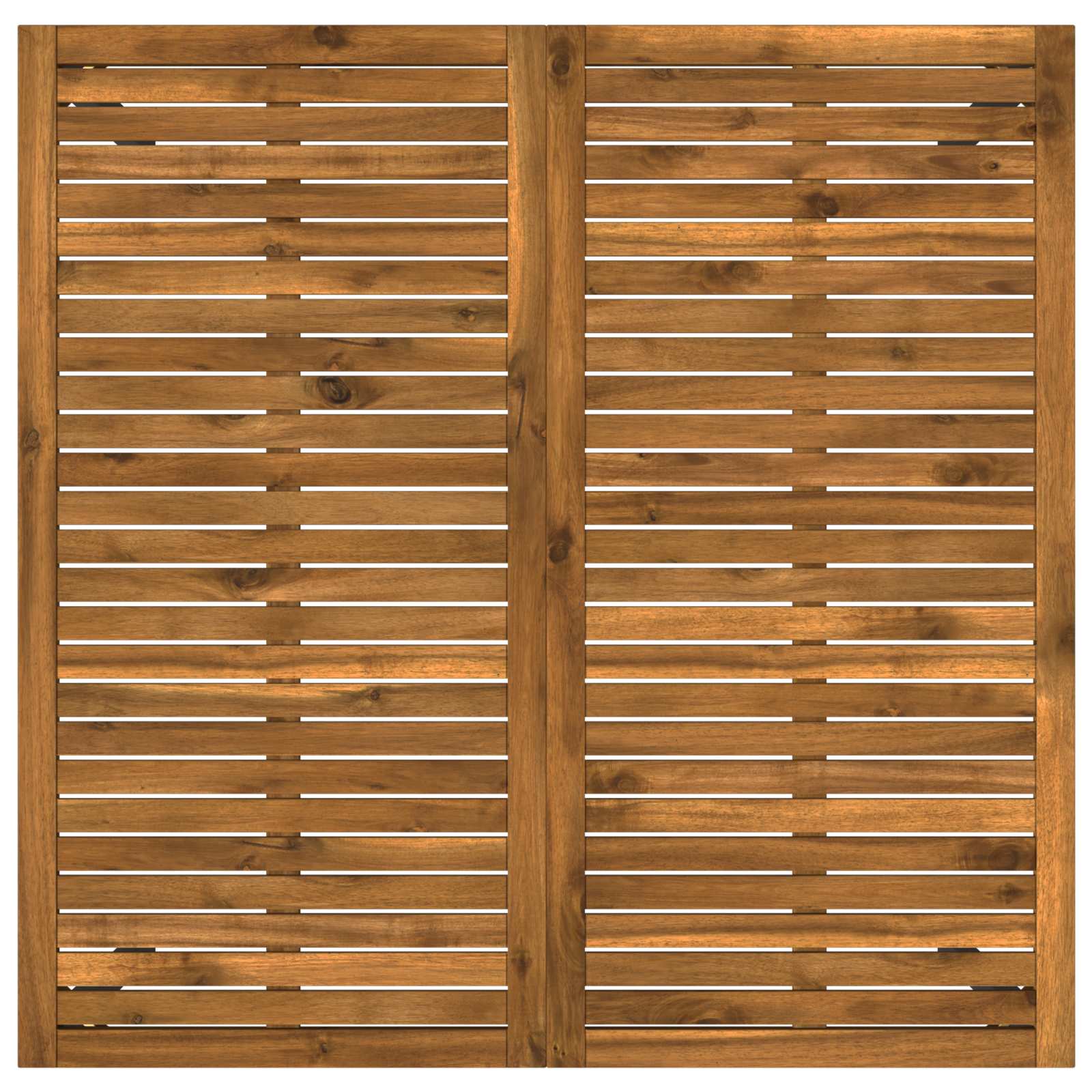 Sodo vakarienės stalas Natūrali ir juoda 110 x 108,5 x 75 cm