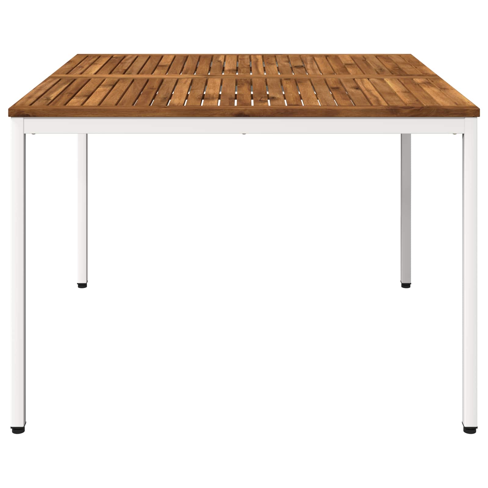 Sodo vakarienės stalas Natūrali ir Balta 110 x 108,5 x 75 cm