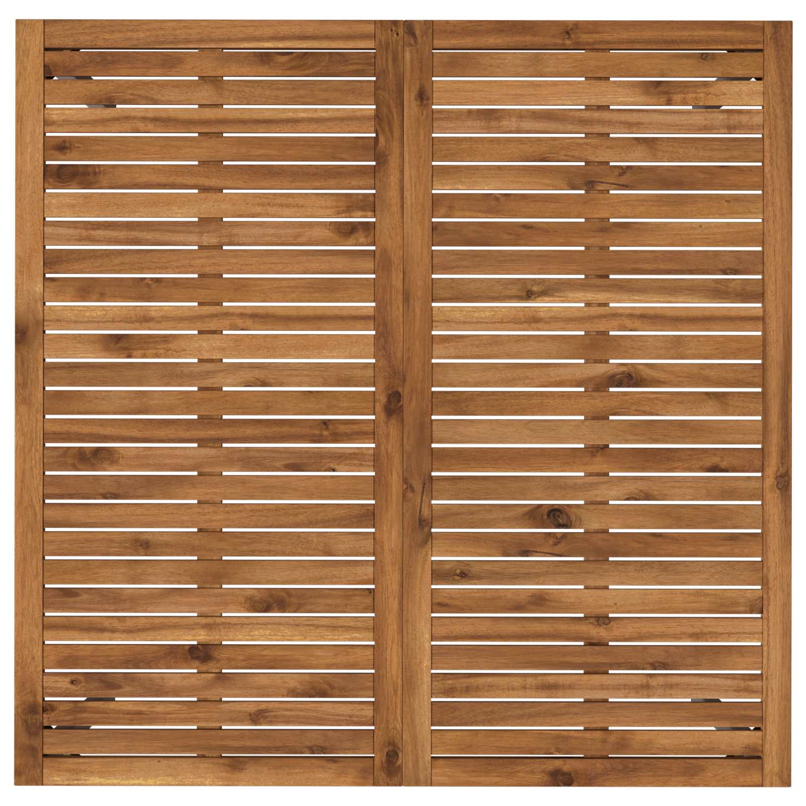 Sodo vakarienės stalas Natūrali ir Balta 110 x 108,5 x 75 cm