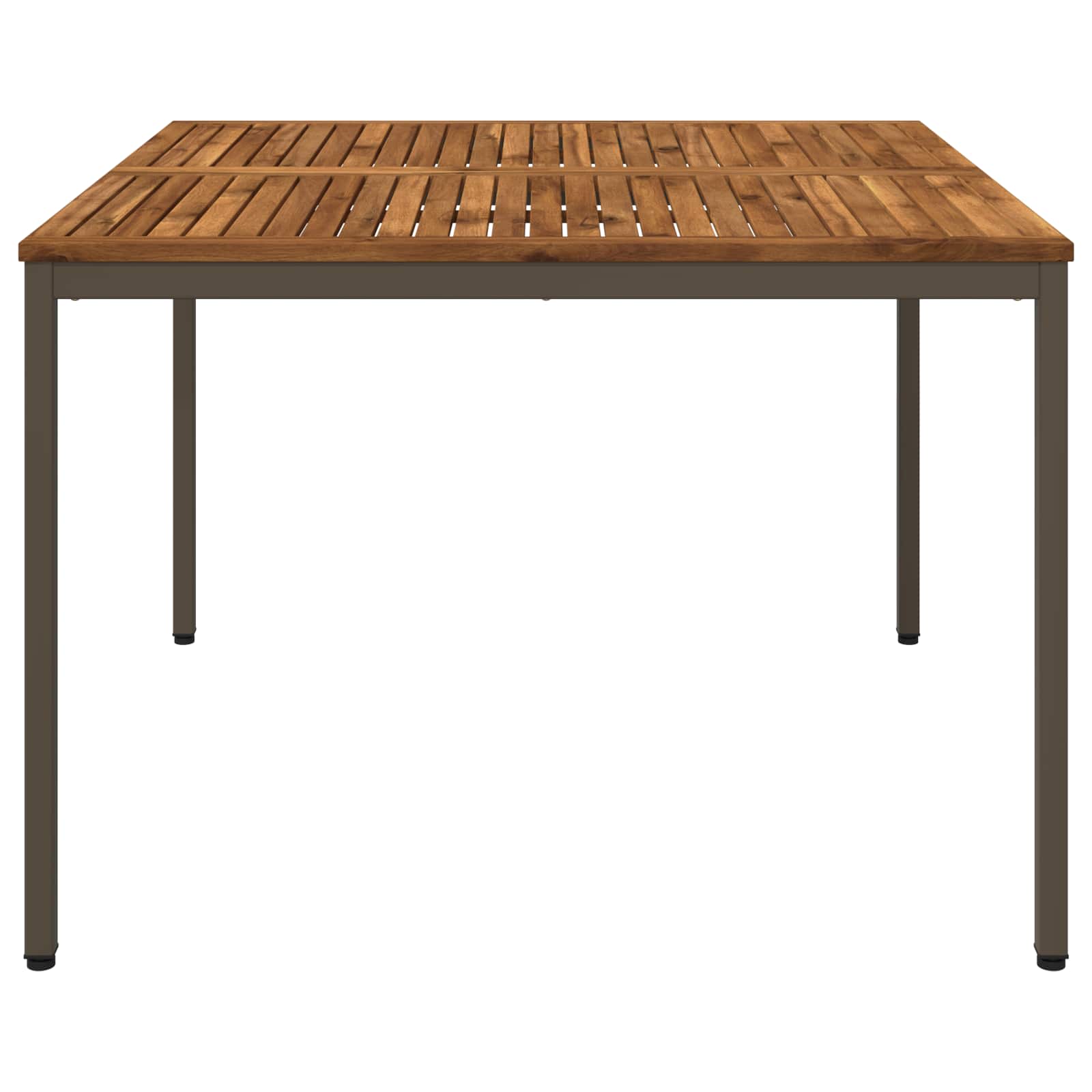 Sodo vakarienės stalas Natūralus ir kava 110 x 108,5 x 75 cm