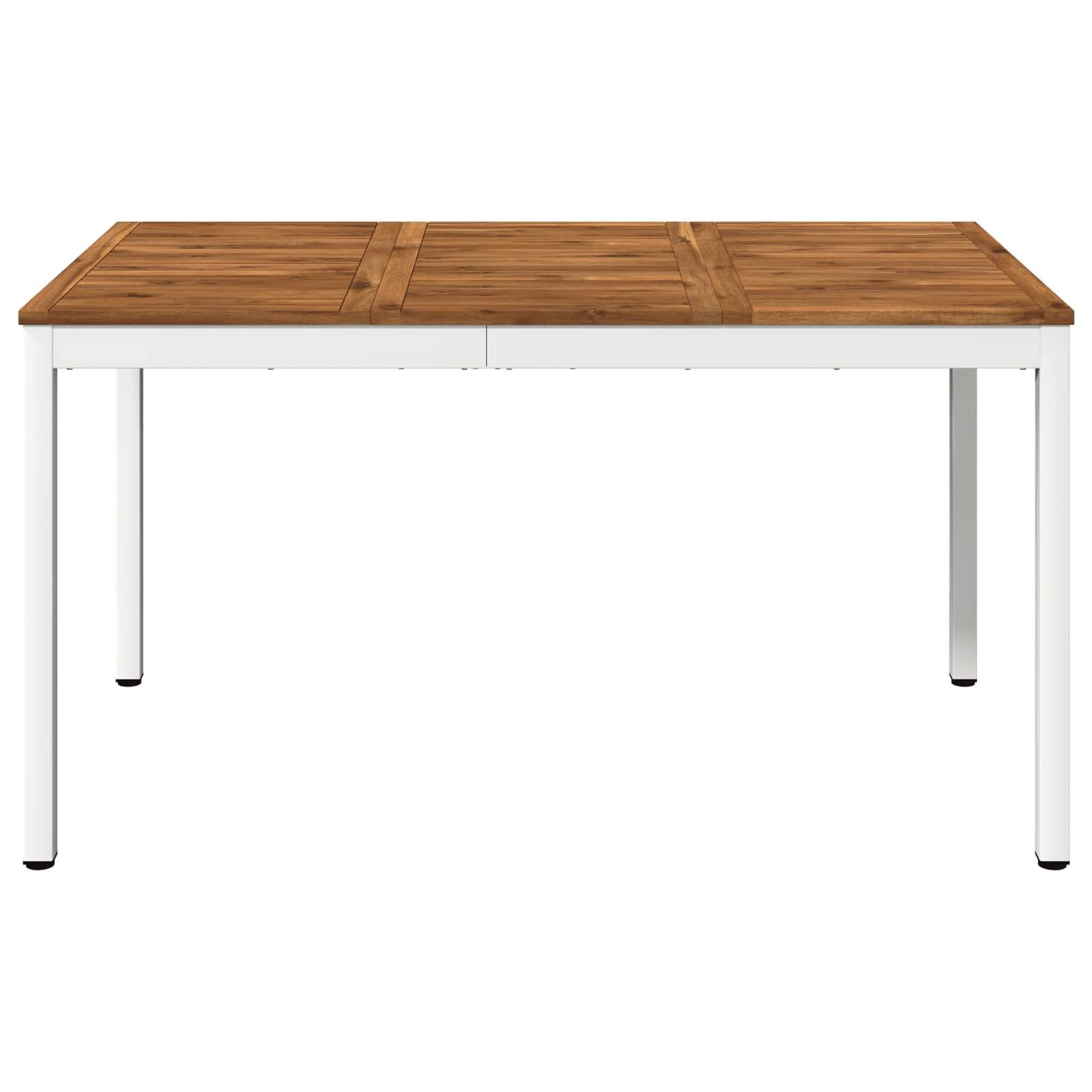 Sodo vakarienės stalas Natūrali ir Balta 141 x 80,5 x 75 cm