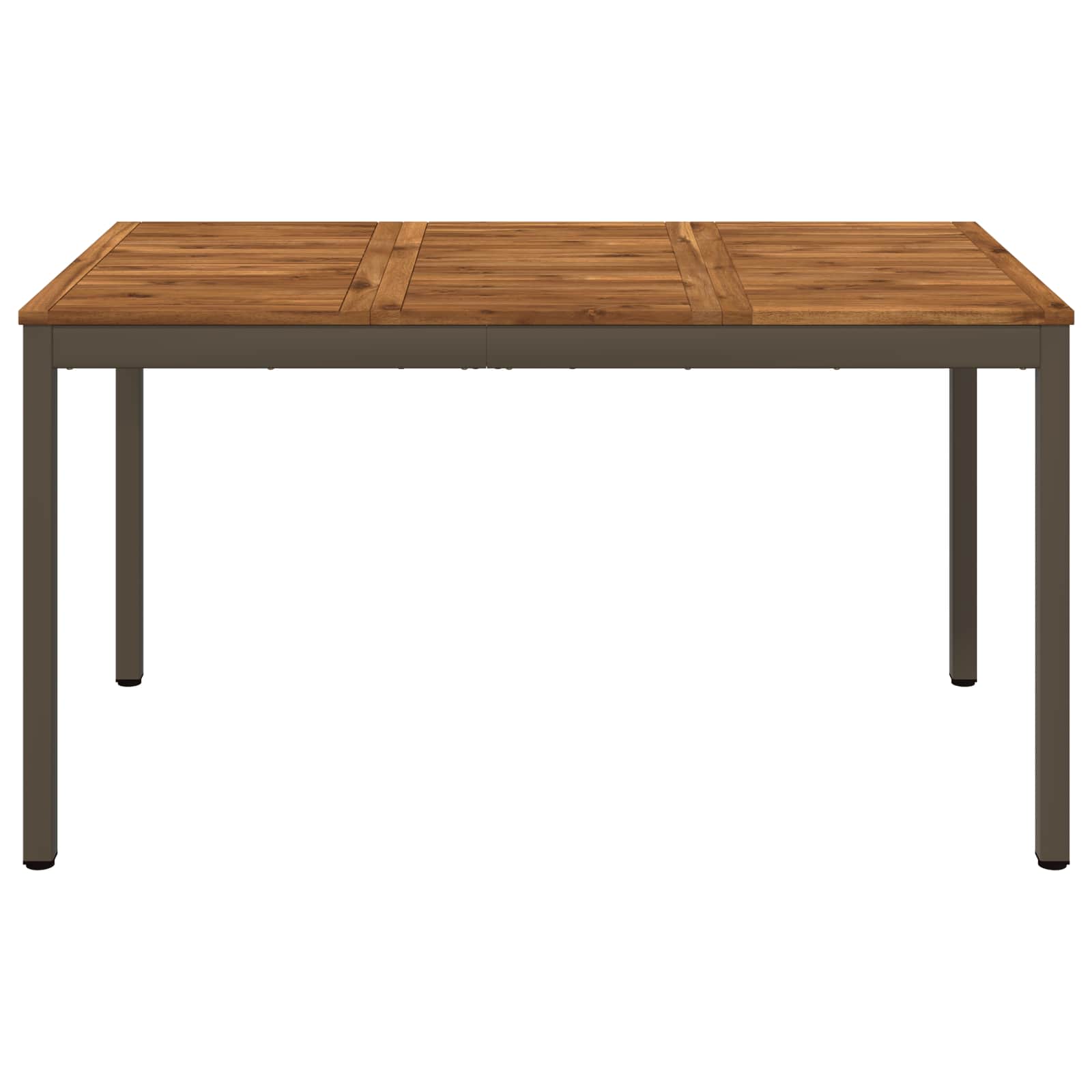 Sodo vakarienės stalas Natūralus ir kava 141 x 80,5 x 75 cm