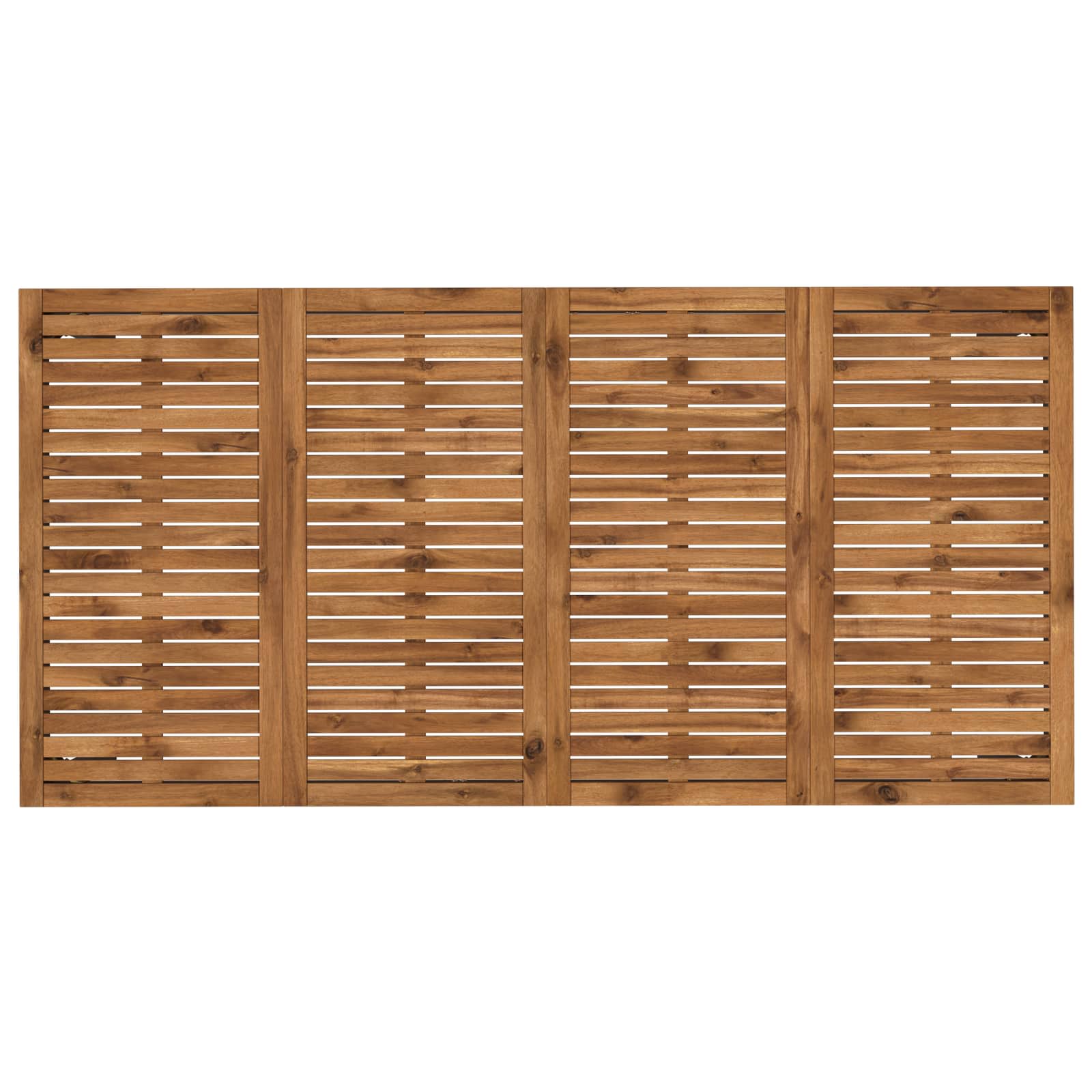Sodo vakarienės stalas Natūrali ir juoda 147 x 88,5 x 75 cm