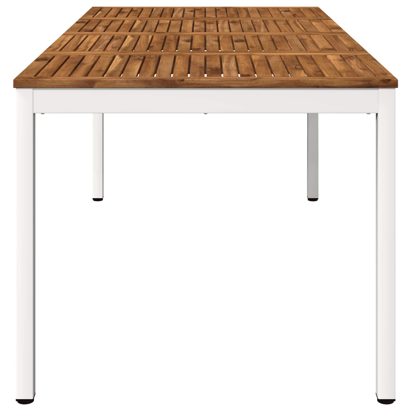Sodo vakarienės stalas Natūrali ir Balta 147 x 88,5 x 75 cm