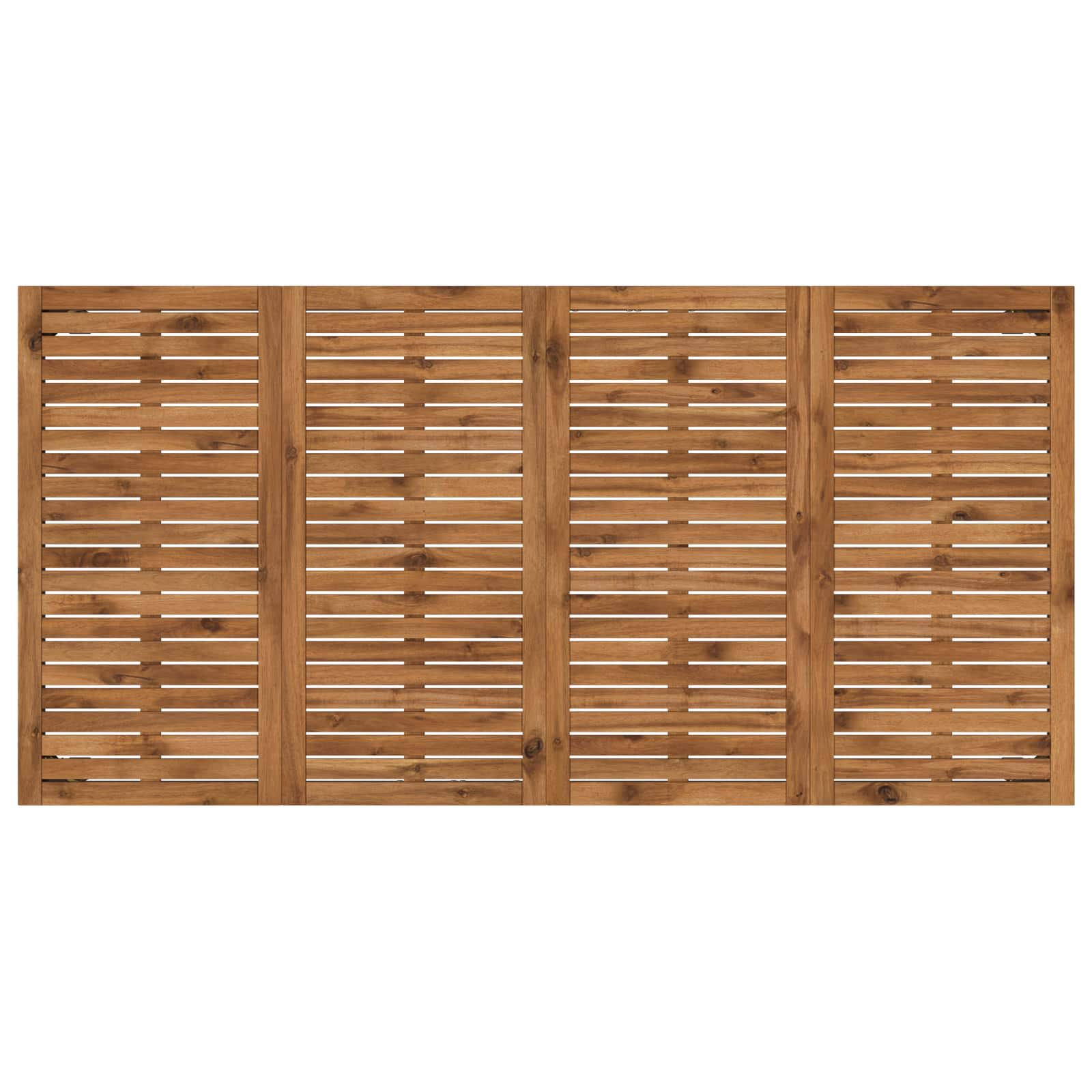 Sodo vakarienės stalas Natūrali ir juoda 180 x 88,5 x 75 cm