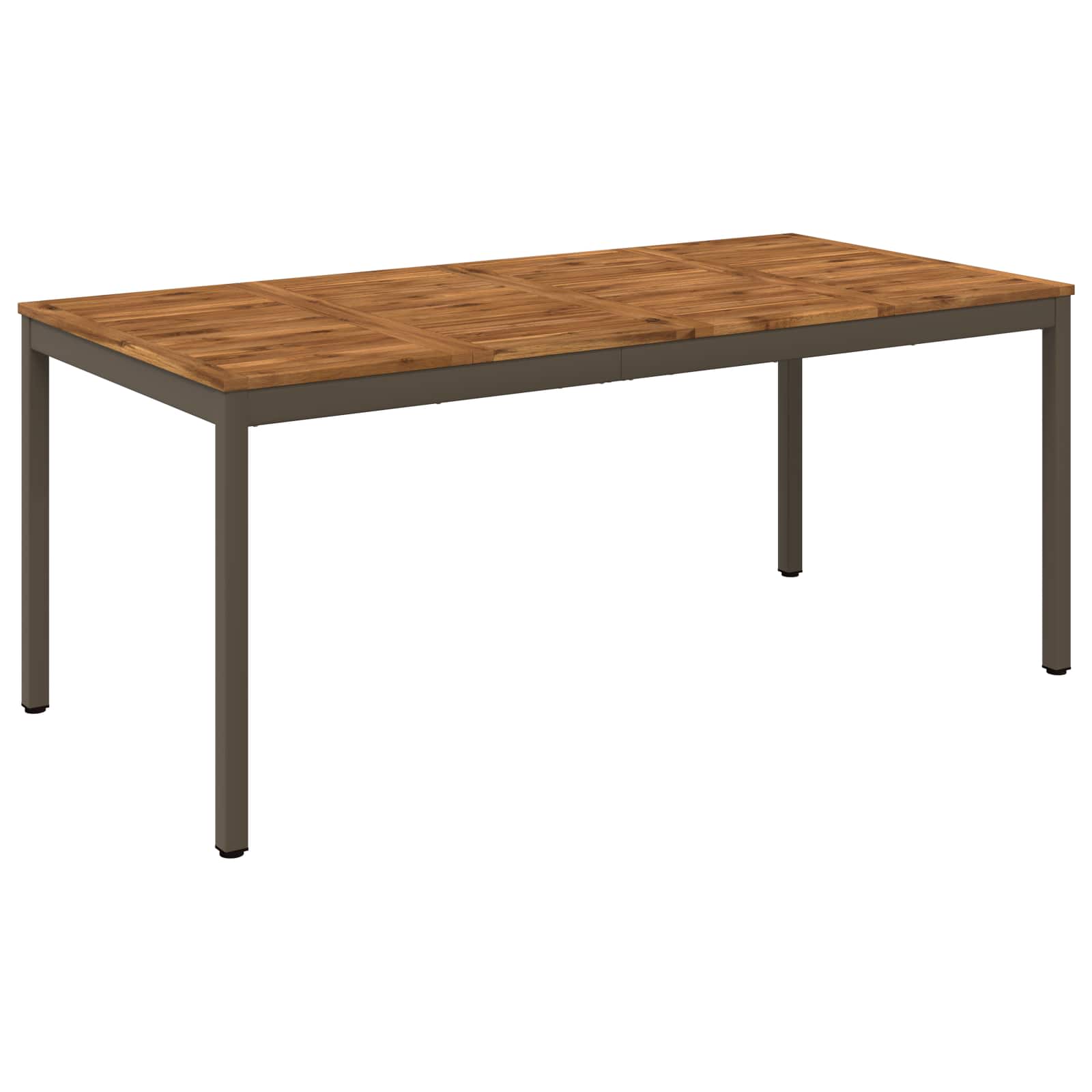 Sodo vakarienės stalas Natūralus ir kava 180 x 88,5 x 75 cm