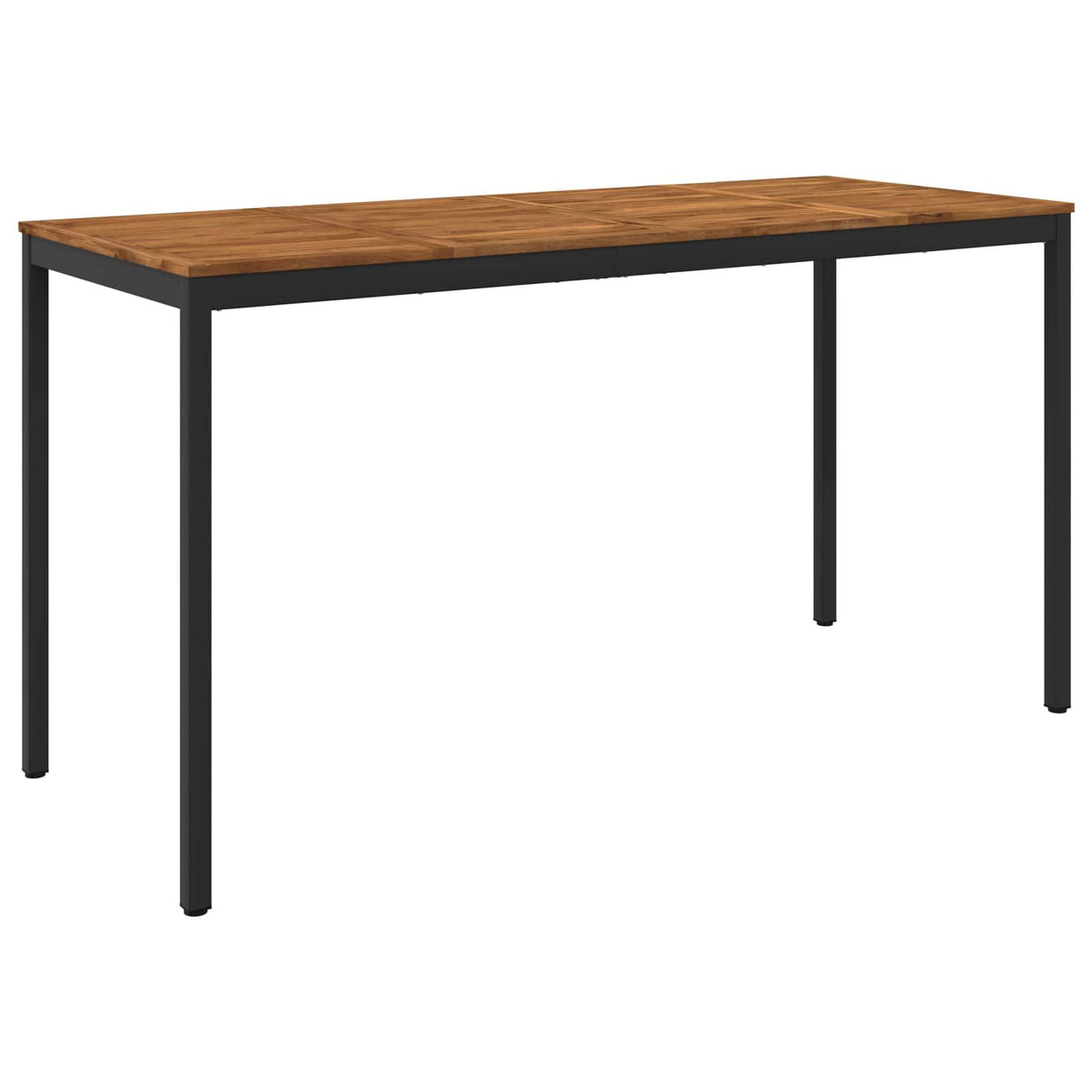 Sodo Baro Stalas NAARDEN Natūrali ir juoda 196 x 80,5 x 105 cm