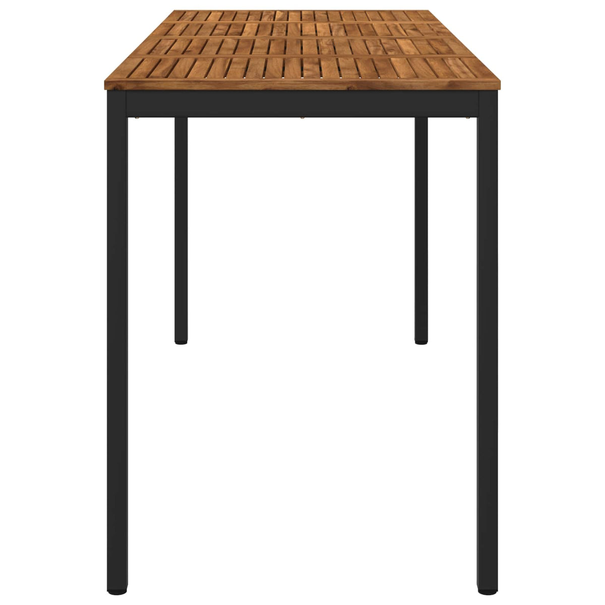 Sodo Baro Stalas NAARDEN Natūrali ir juoda 196 x 80,5 x 105 cm