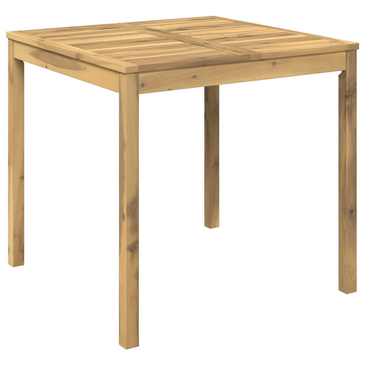 Sodo vakarienės stalas Balta apdaila 80 x 80,5 x 75 cm