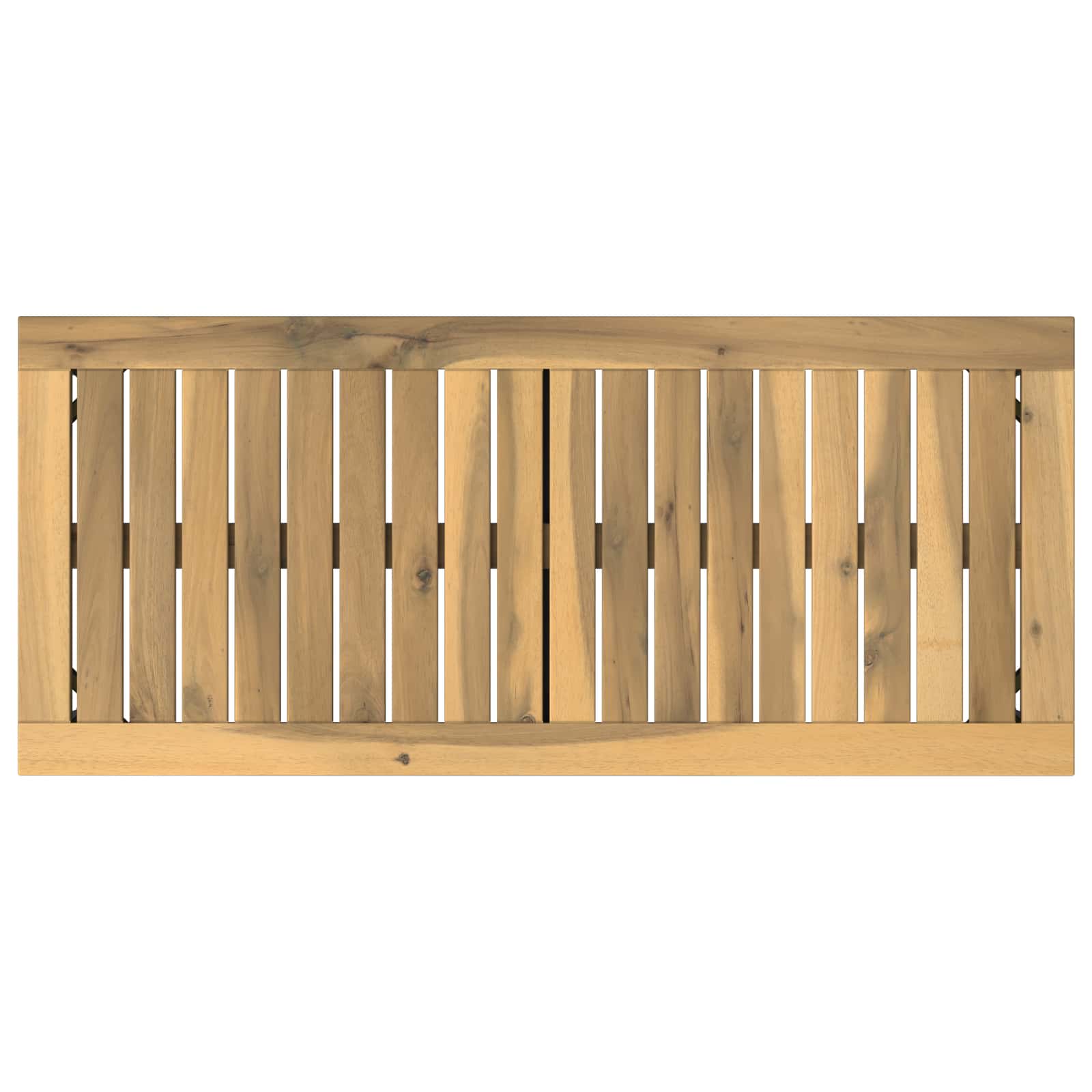 Sodo suolas 80,5 x 35 x 45 cm Kietos akacijos mediena Balta
