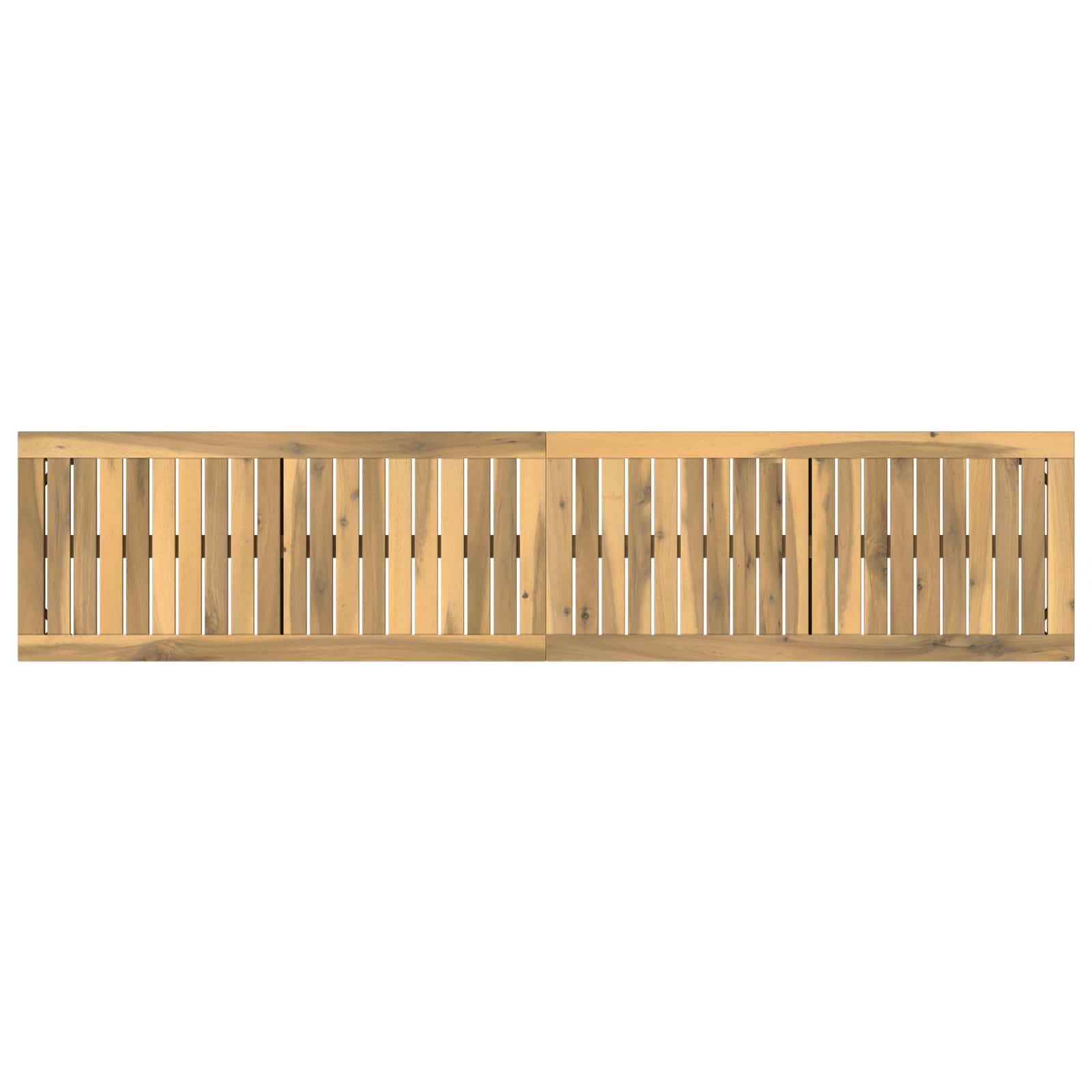 Sodo suolas 161 x 35 x 45 cm Kietos akacijos mediena Balta