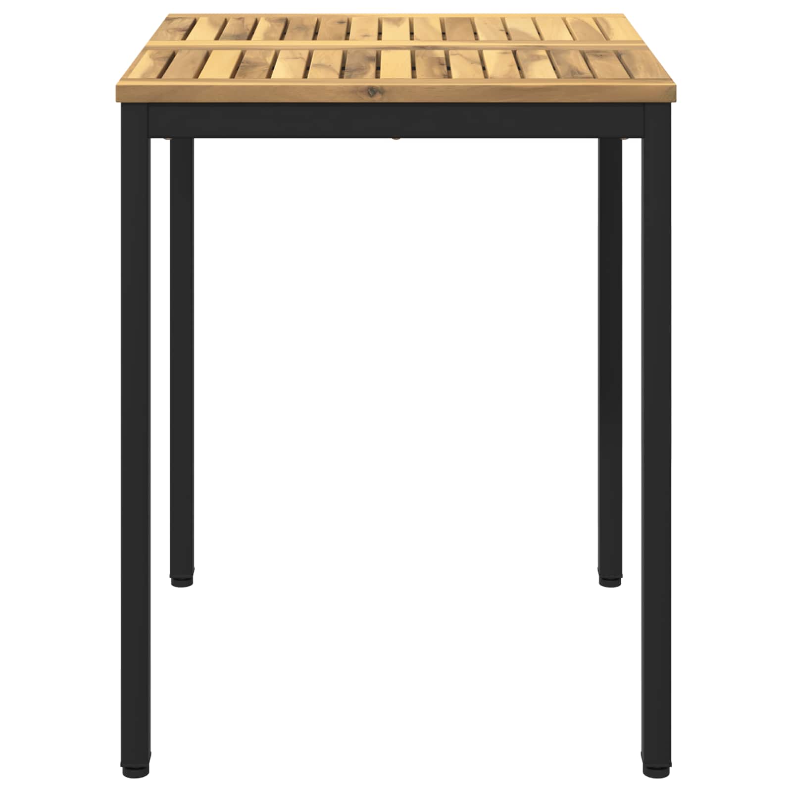 Sodo vakarienės stalas Balta ir juoda 60 x 60,5 x 75 cm