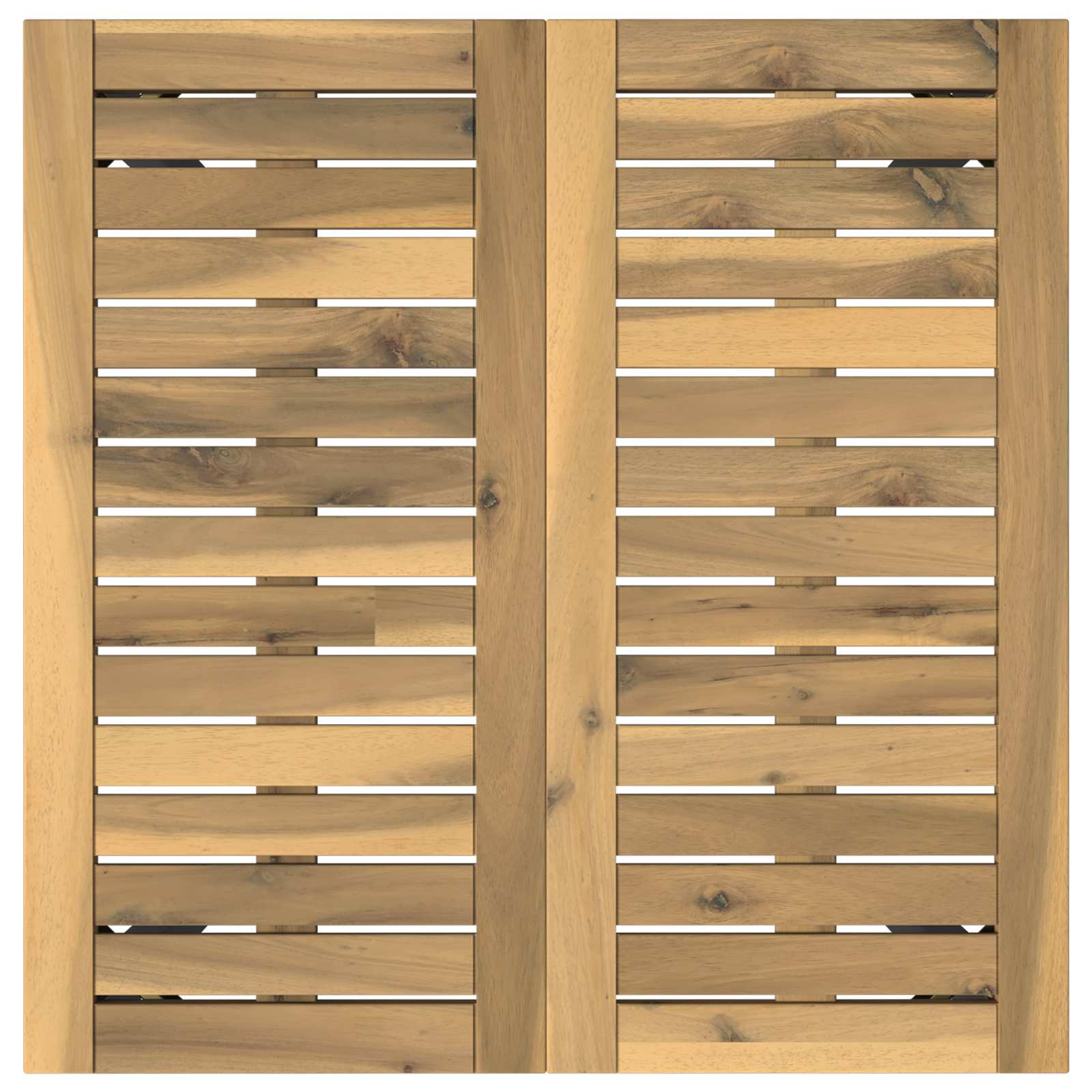Sodo vakarienės stalas Balta ir juoda 60 x 60,5 x 75 cm