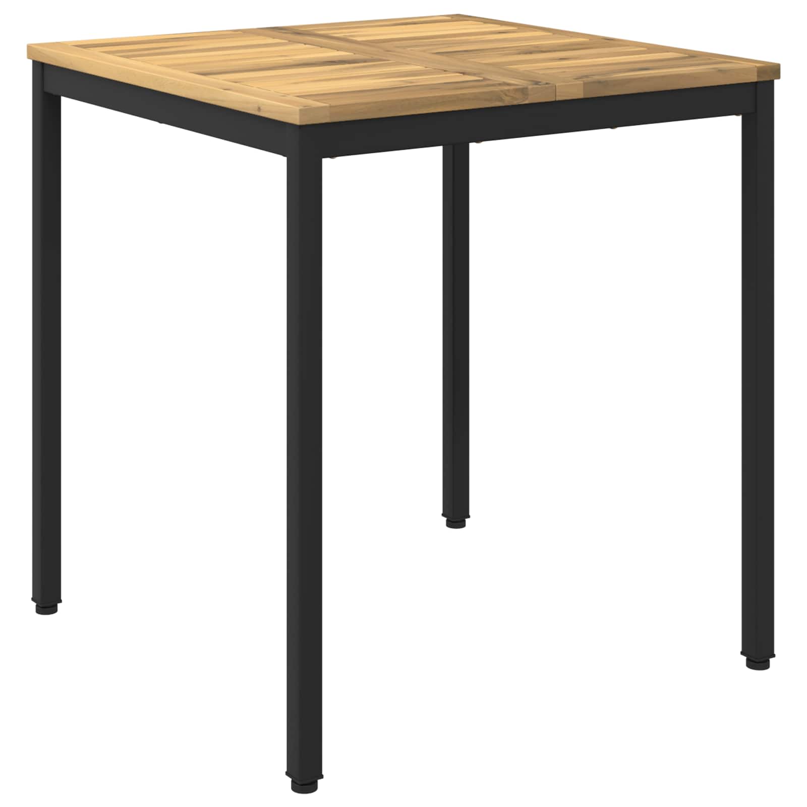 Sodo vakarienės stalas Balta ir juoda 70 x 68,5 x 75 cm