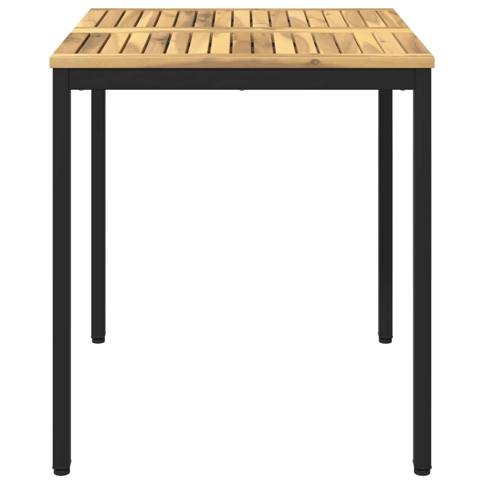 Sodo vakarienės stalas Balta ir juoda 70 x 68,5 x 75 cm