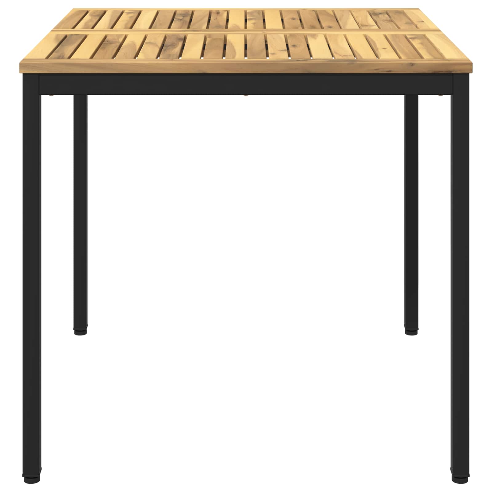 Sodo vakarienės stalas Balta ir juoda 80 x 80,5 x 75 cm