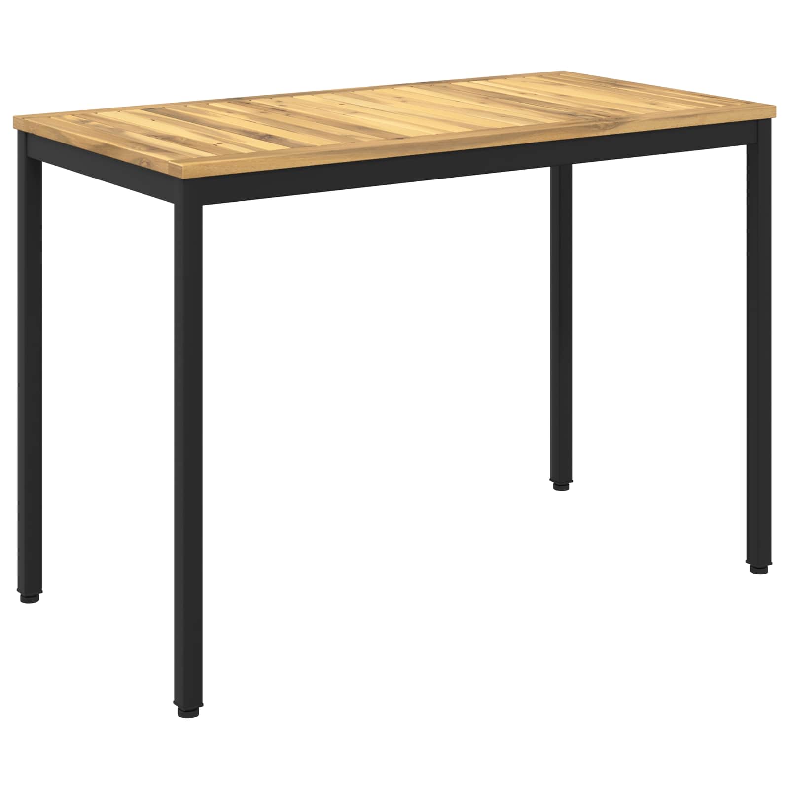 Sodo vakarienės stalas Balta ir juoda 108,5 x 55 x 75 cm