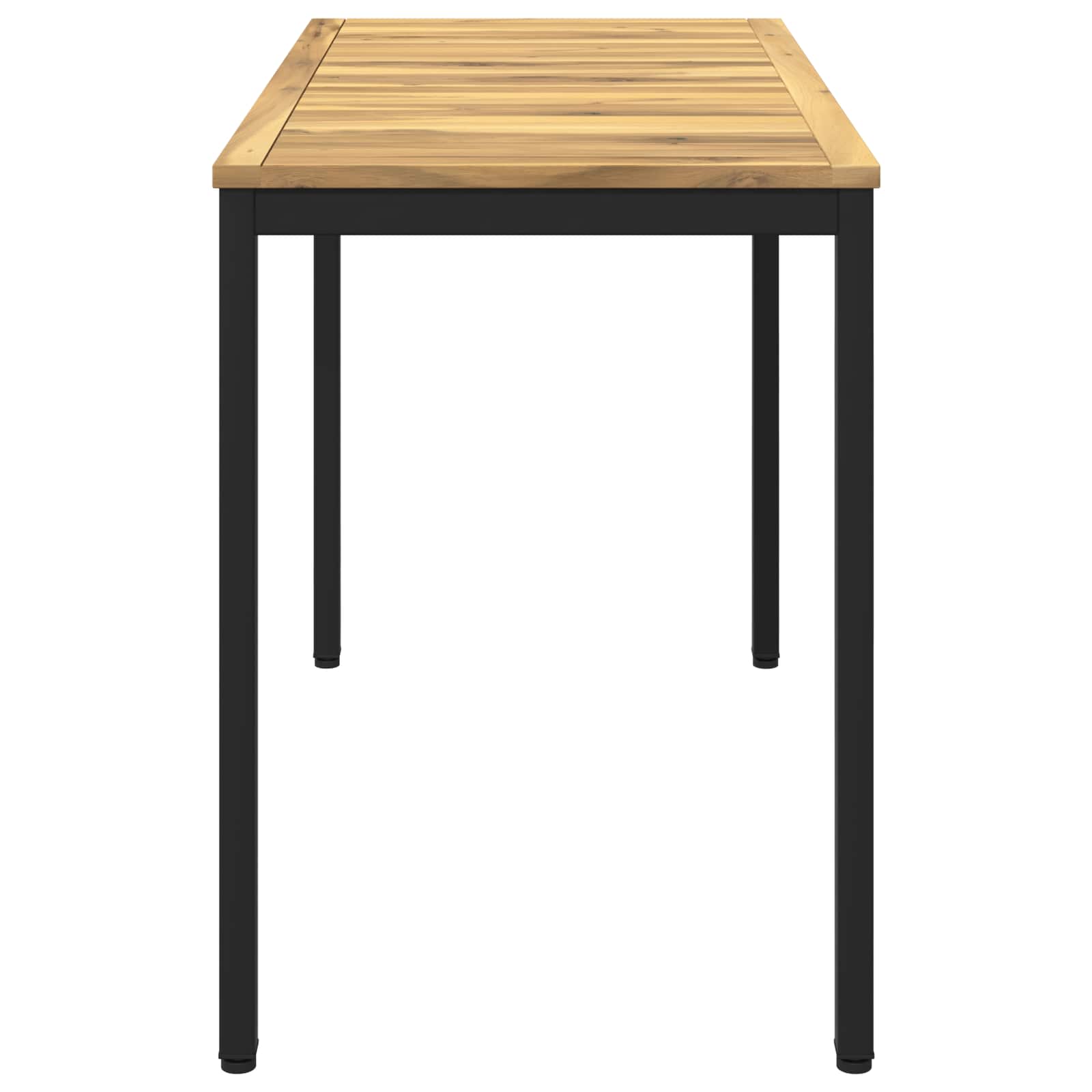 Sodo vakarienės stalas Balta ir juoda 108,5 x 55 x 75 cm