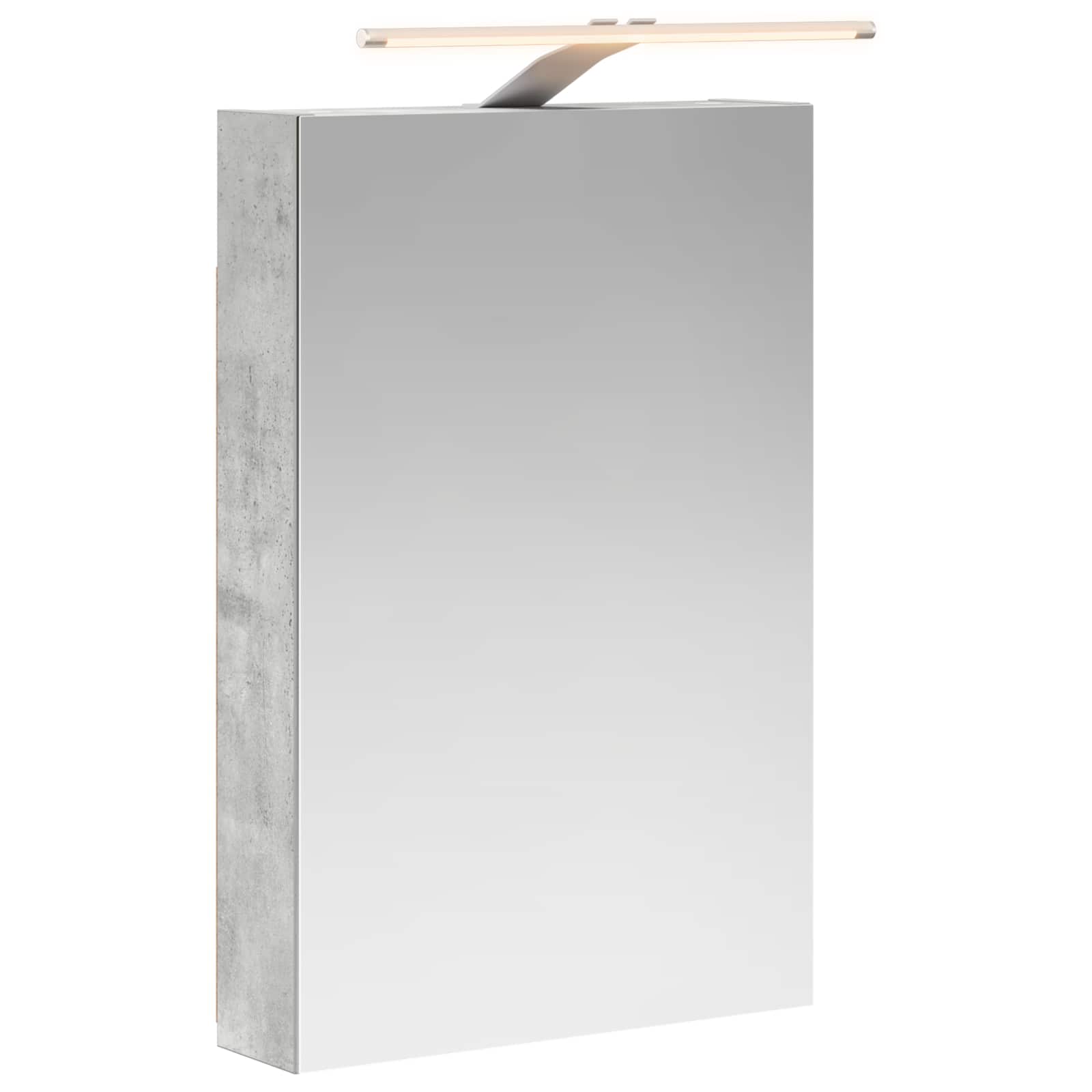 Vonios veidrodžio spinta Betono pilka 40 x 10,5 x 60,5 cm
