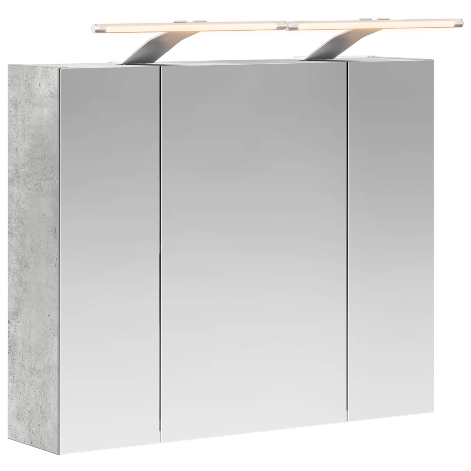 Vannas istabas spoguļskapītis Betona pelēks 60 x 14,5 x 50 cm