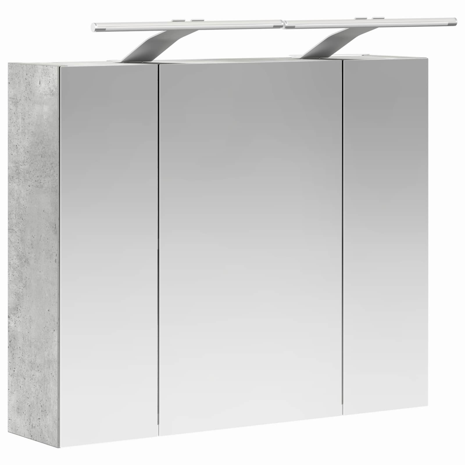 Vannas istabas spoguļskapītis Betona pelēks 60 x 14,5 x 50 cm