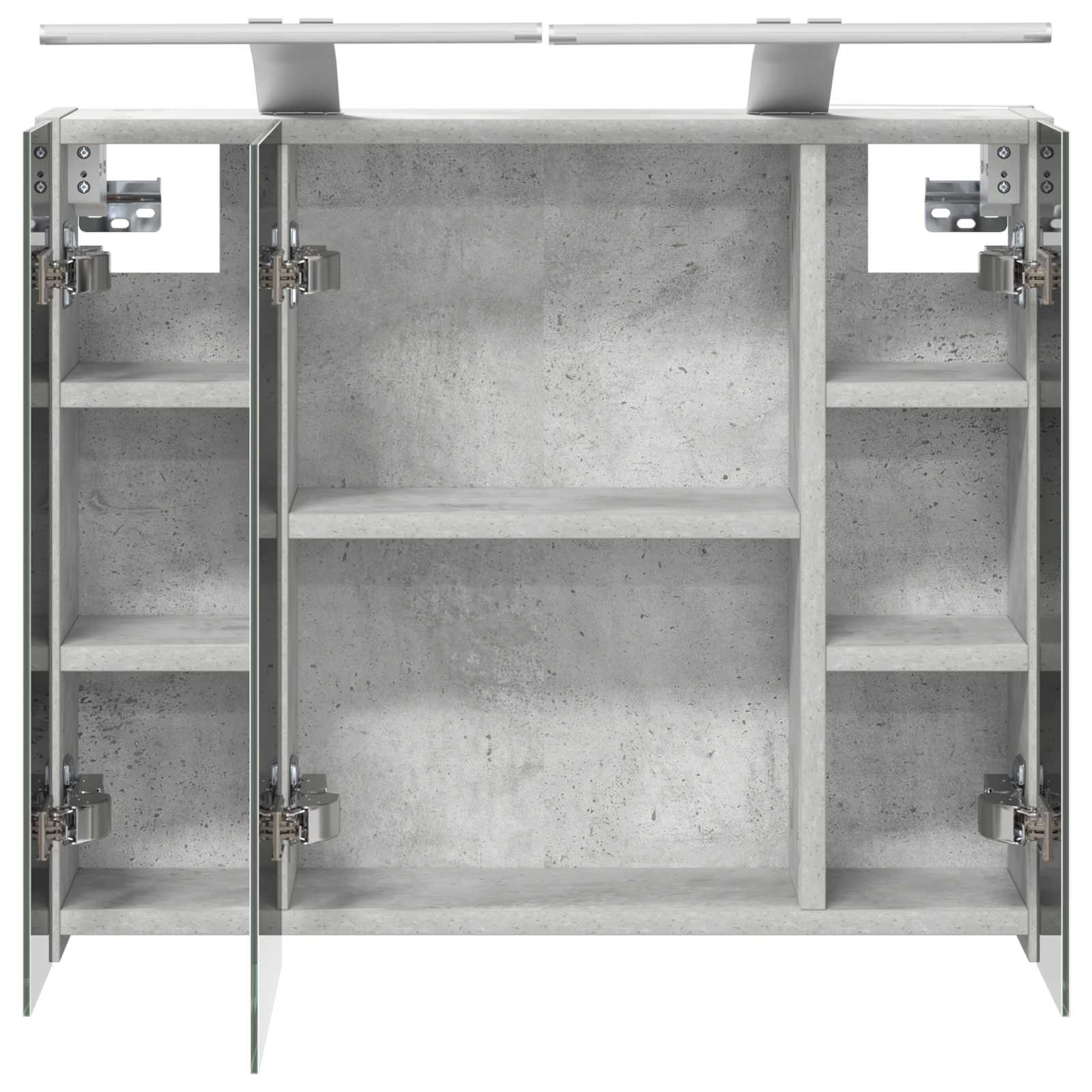 Vannas istabas spoguļskapītis Betona pelēks 60 x 14,5 x 50 cm