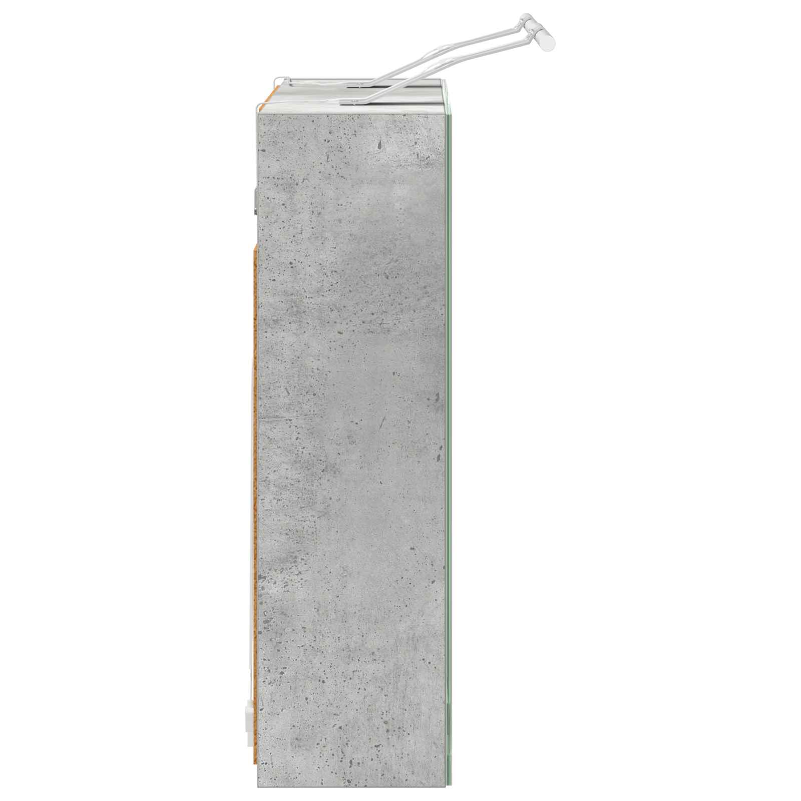Vannas istabas spoguļskapītis Betona pelēks 60 x 14,5 x 50 cm