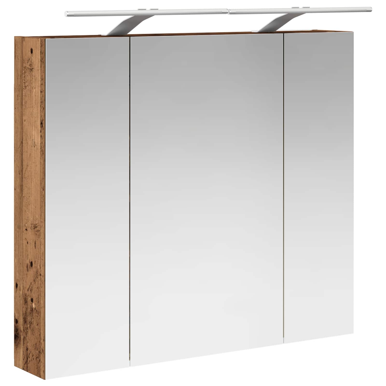 Vannas istabas spoguļskapītis, vecs koks, 80 x 14.5 x 70 cm