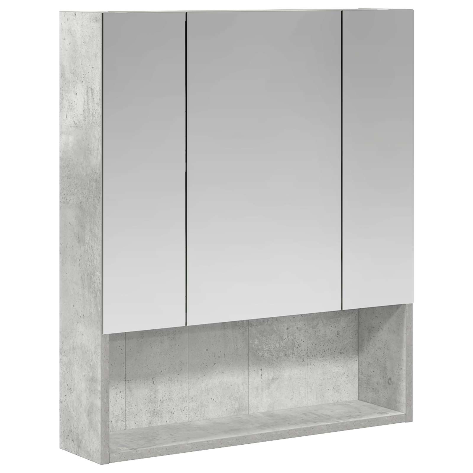Vonios veidrodžio spinta Betono pilka 60 x 14.5 x 70 cm