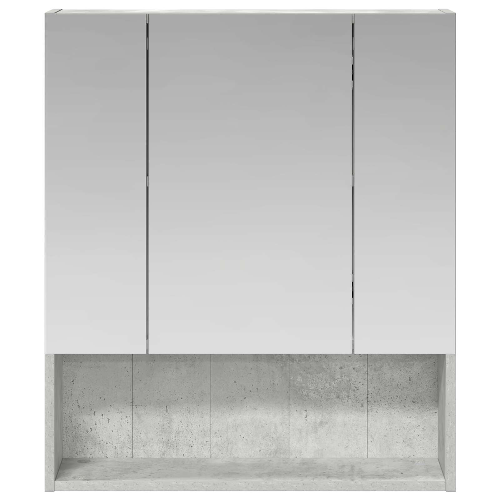 Vonios veidrodžio spinta Betono pilka 60 x 14.5 x 70 cm