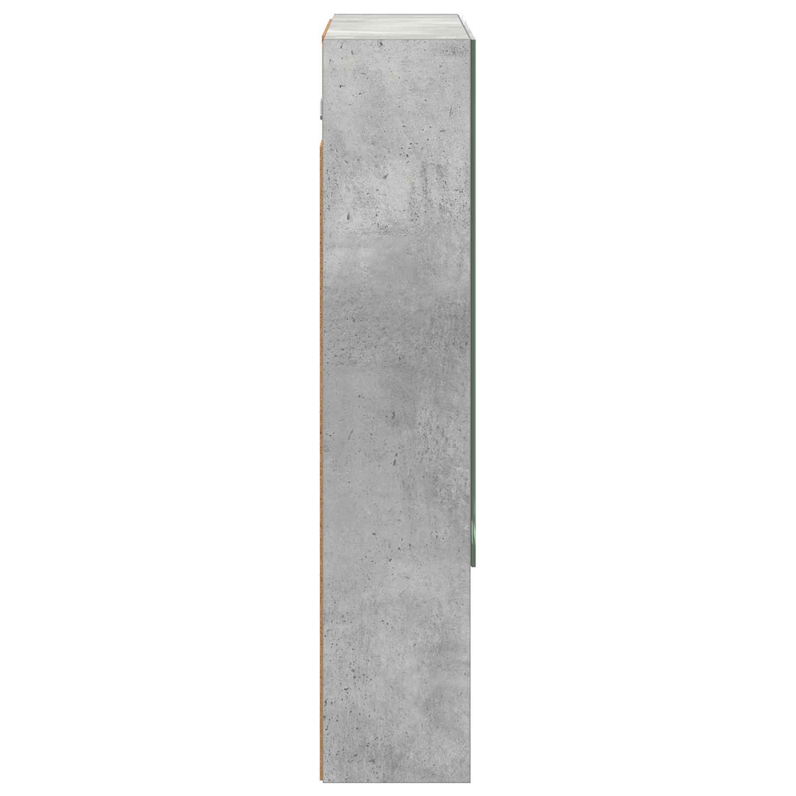 Vonios veidrodžio spinta Betono pilka 60 x 14.5 x 70 cm