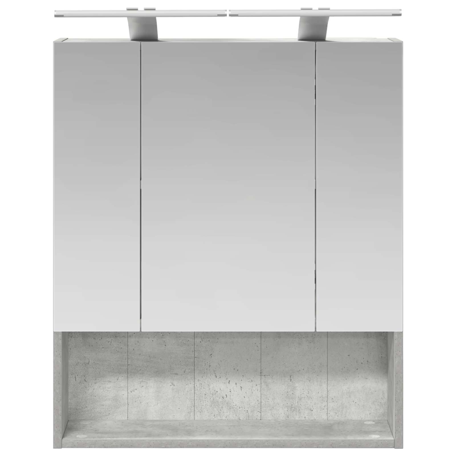 Vonios veidrodžio spinta Betono pilka 60 x 14.5 x 70 cm