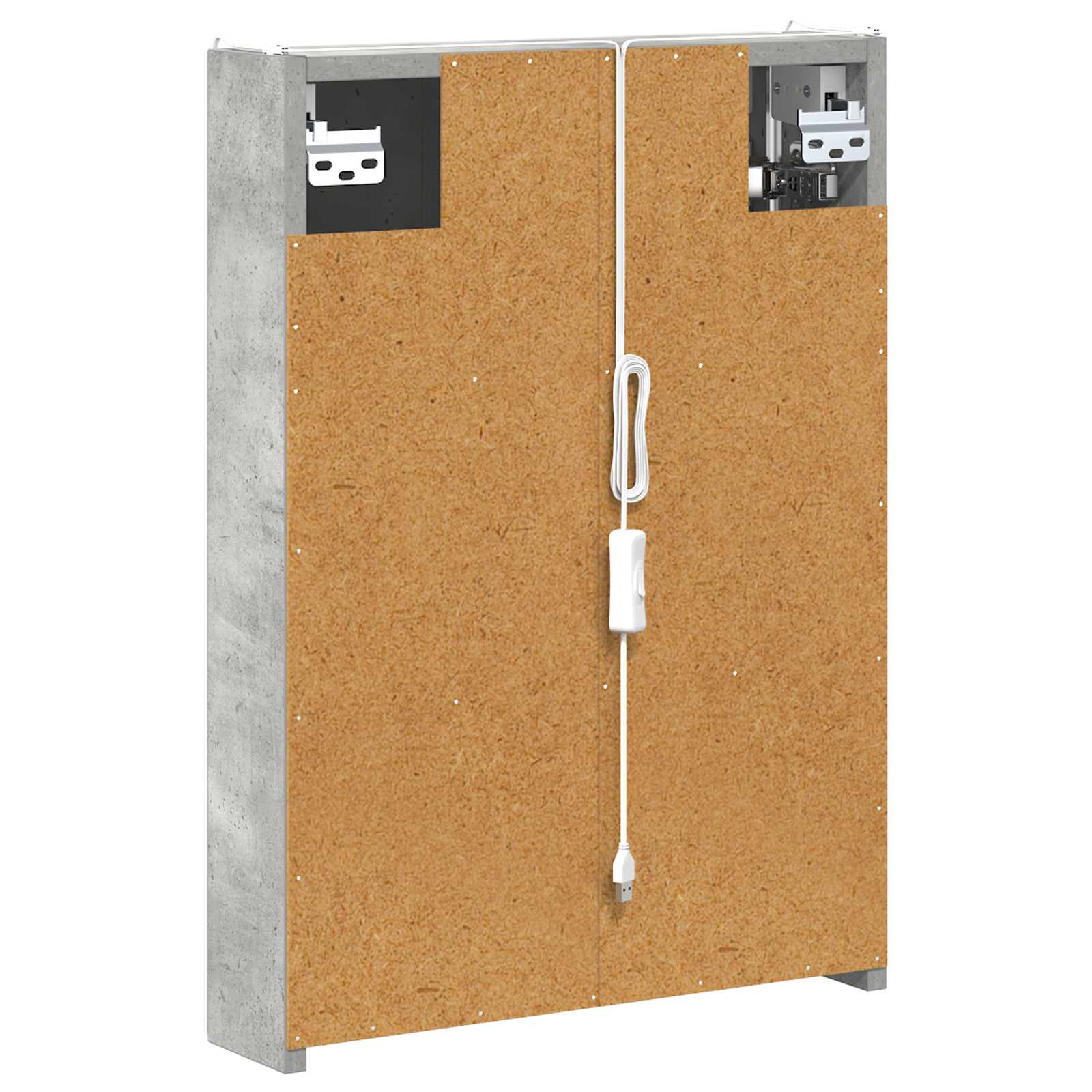 Vonios veidrodžio spinta Betono pilka 43 x 11,5 x 60,5 cm