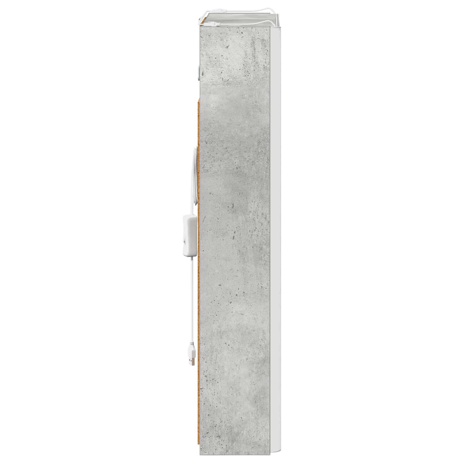 Vonios veidrodžio spinta Betono pilka 43 x 11,5 x 60,5 cm
