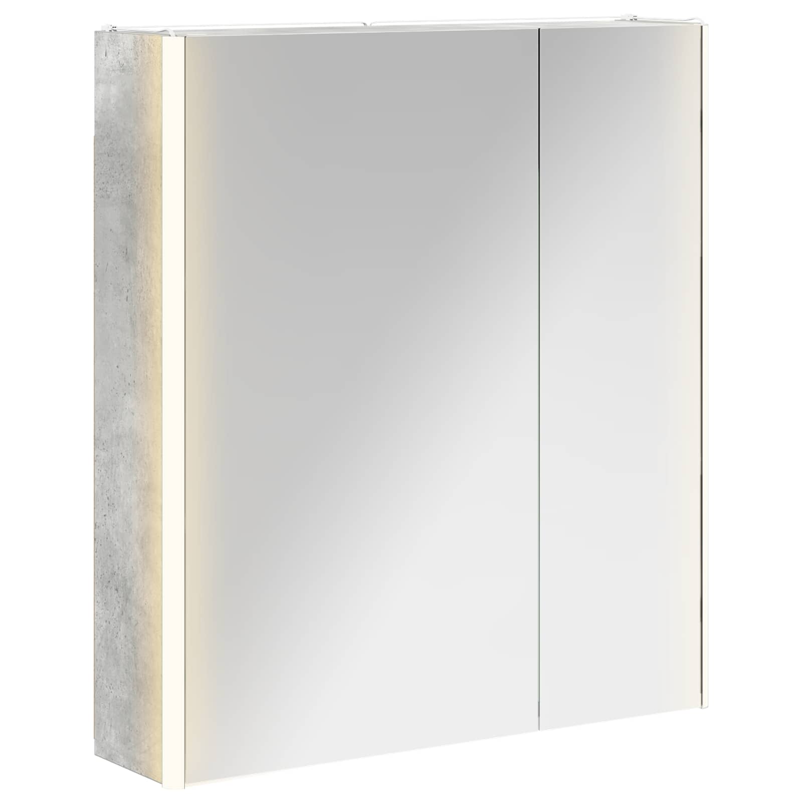 Vonios veidrodžio spinta Betono pilka 63,5 x 15,5 x 70 cm