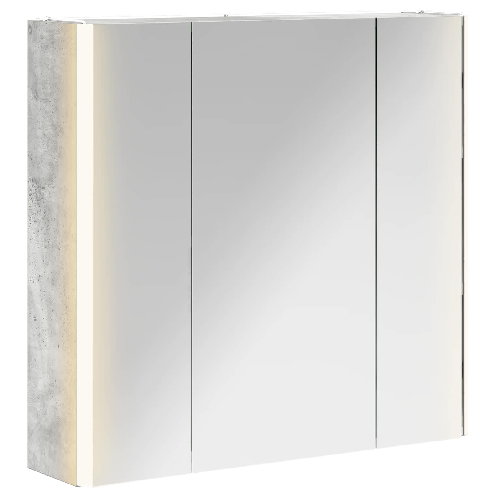 Vonios veidrodžio spinta Betono pilka 63,5 x 15,5 x 60,5 cm