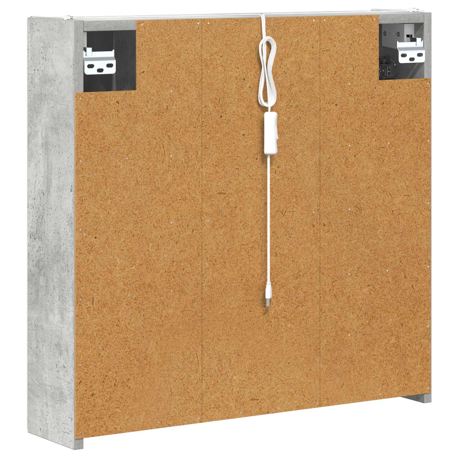 Vonios veidrodžio spinta Betono pilka 63,5 x 15,5 x 60,5 cm