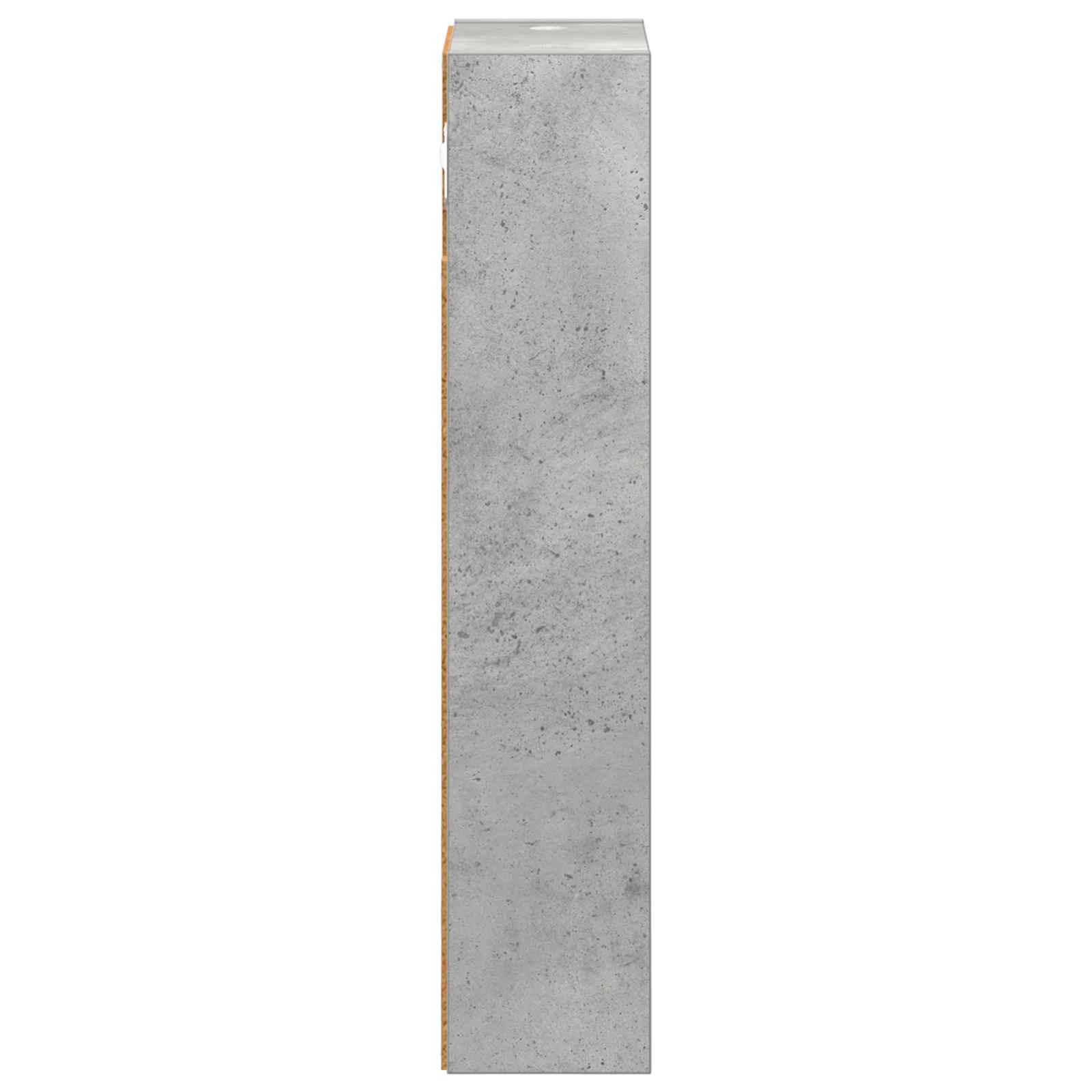 Vonios sieninė spintelė su lentyna Betono Pilka 20 x 10 x 50 cm