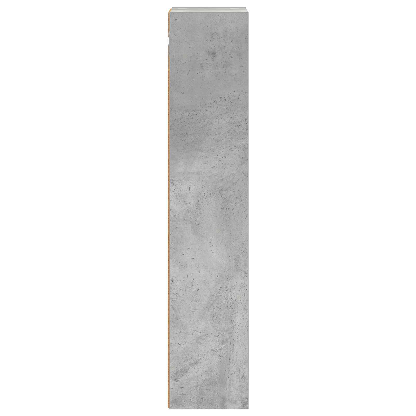Vannas istabas sienas skapis ar plauktu, betona pelēks, 20 x 14 x 70 cm