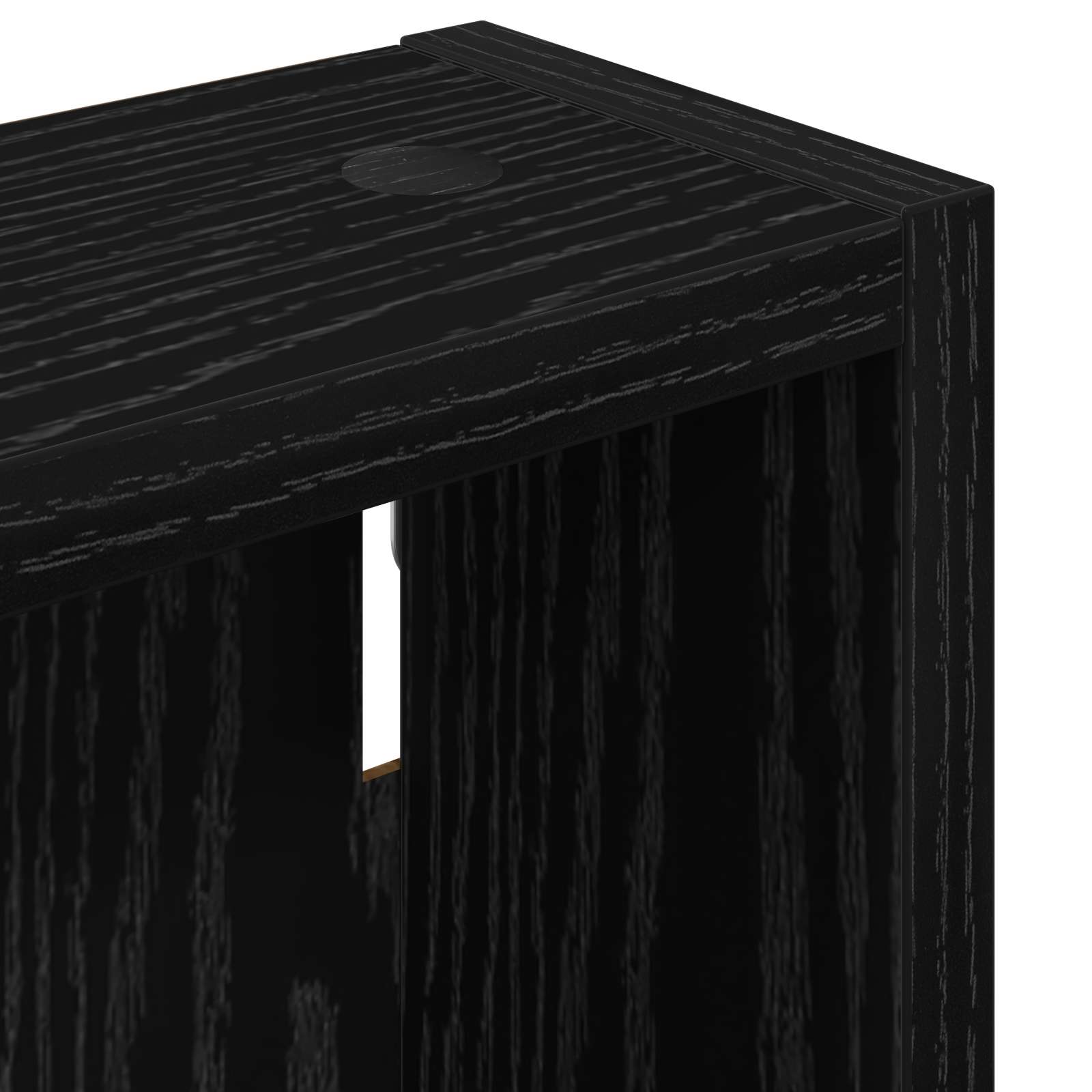 Vonios sieninė spintelė Juodas Ąžuolas 30 x 10 x 50 cm