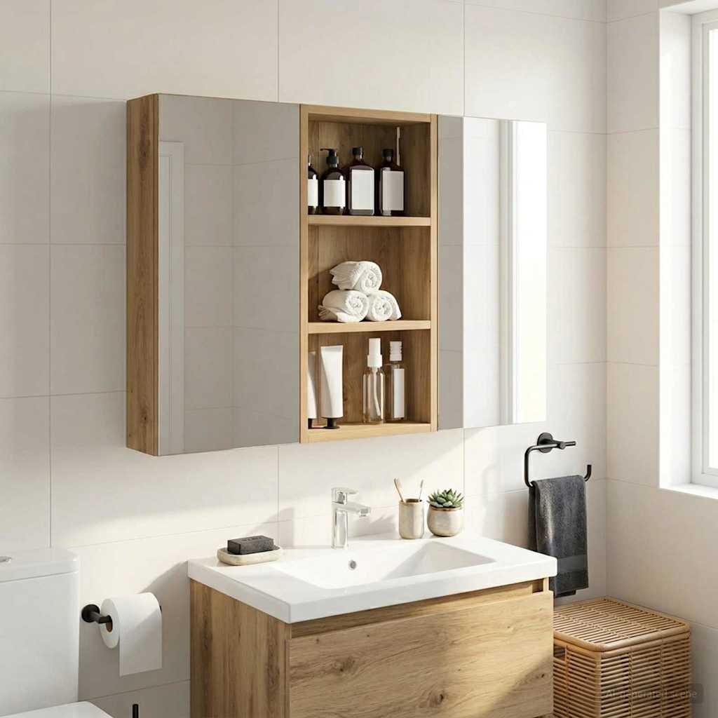 Vannas istabas sienas skapis Ozols 30 x 10 x 60,5 cm