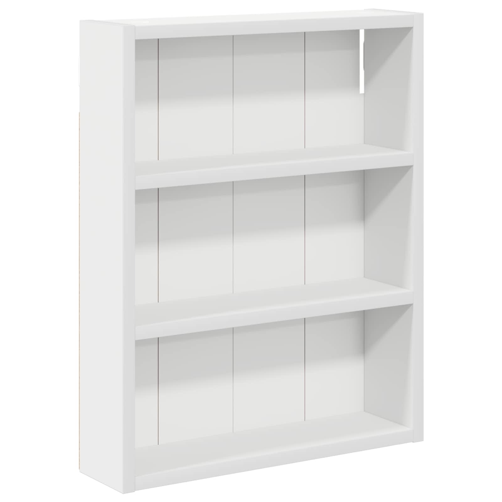 Vannas istabas sienas skapītis Balts 40 x 10 x 50 cm Inženierijas koks