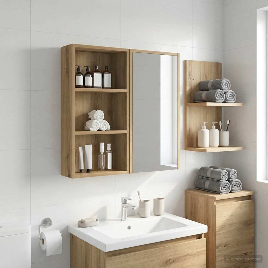 Vannas istabas sienas skapis Meistaru ozols 40 x 14 x 70 cm