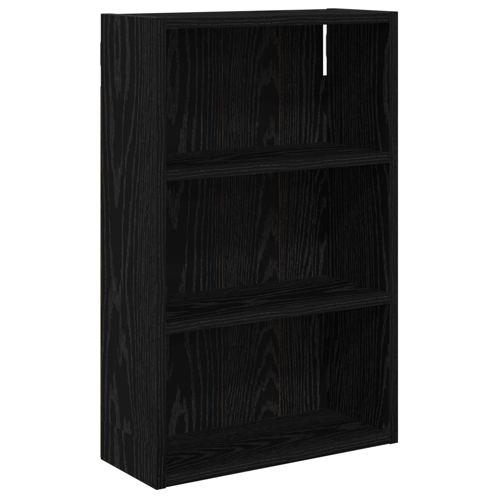 Vannas istabas sienas skapītis melns ozols 40 x 16 x 62,5 cm