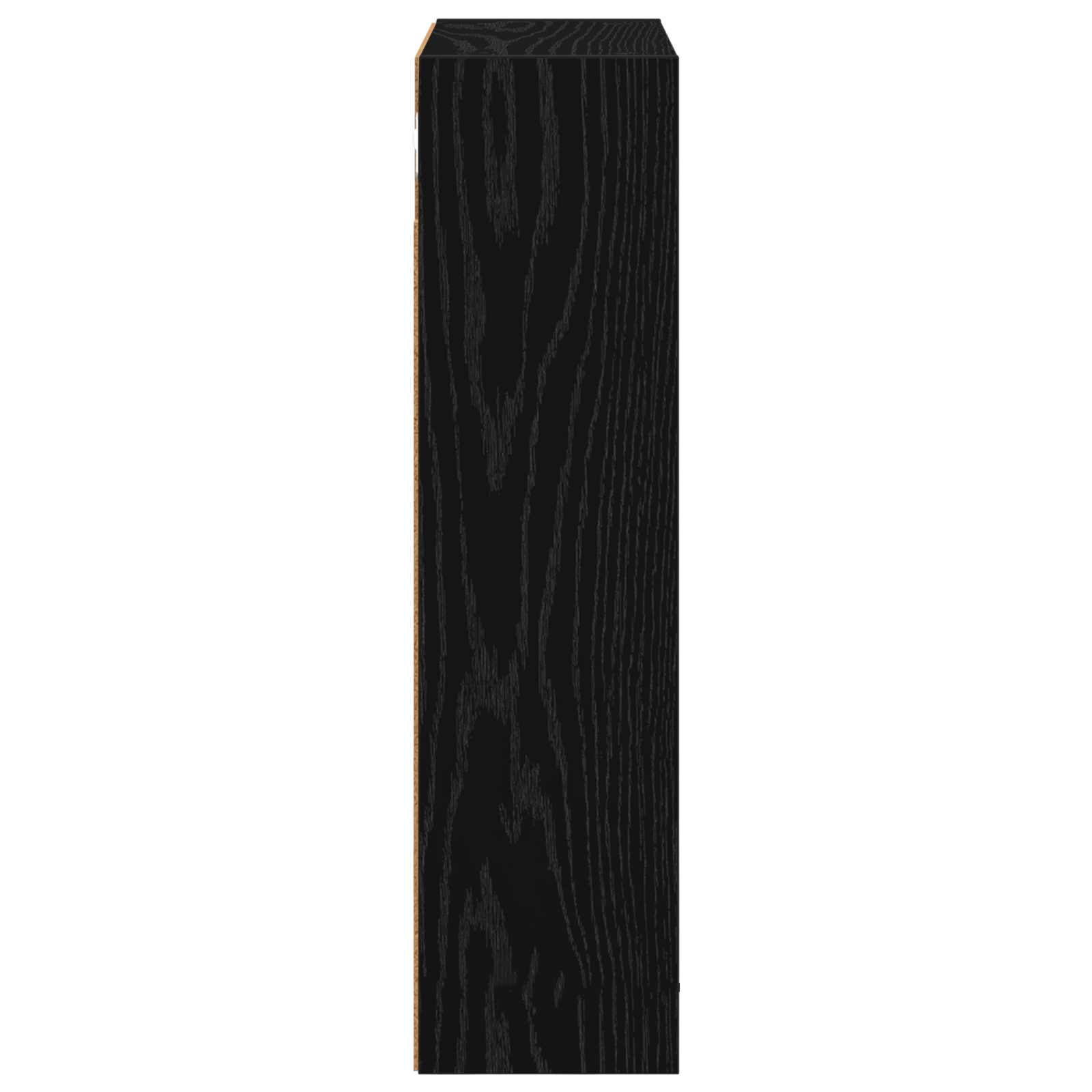 Vannas istabas sienas skapītis melns ozols 40 x 16 x 62,5 cm