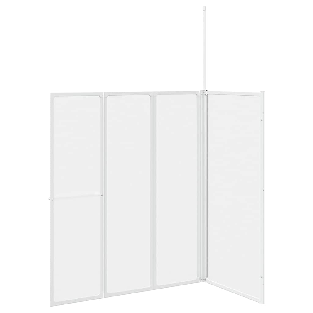 Vonios ekranas Matinis 120 x 70 x 137 cm Aliuminis & PP plokštė